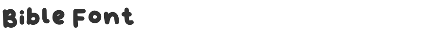 Bible Font
