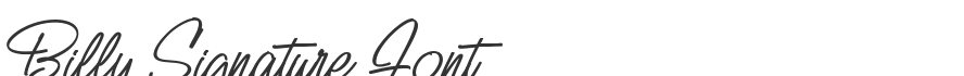 Billy Signature Font
