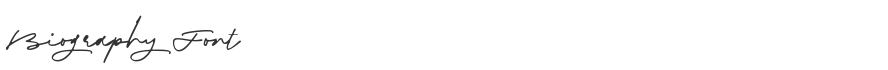 Biography Font