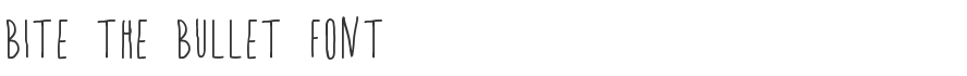 Bite the Bullet Font