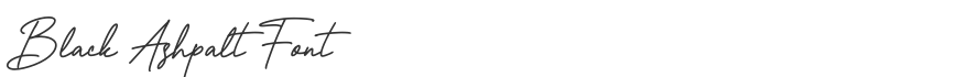 Black Ashpalt Font