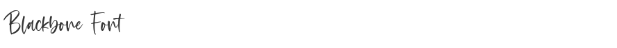 Blackbone Font