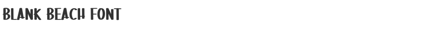Blank Beach Font