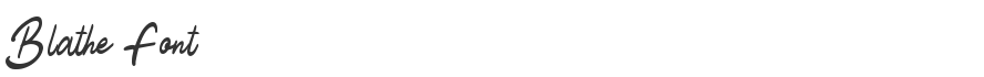 Blathe Font