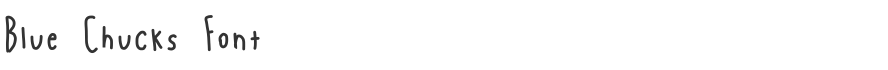 Blue Chucks Font