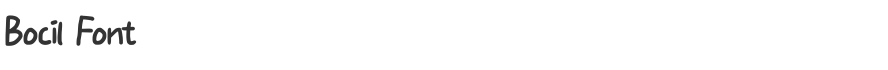 Bocil Font