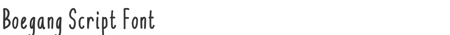 Boegang Script Font
