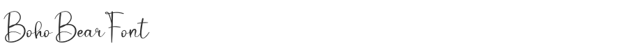 Boho Bear Font