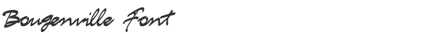 Bougenville Font