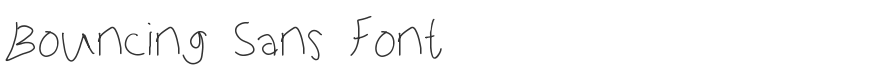 Bouncing Sans Font