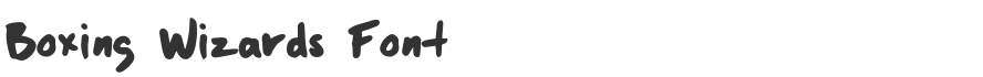 Boxing Wizards Font