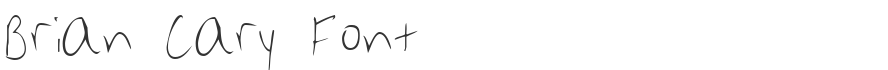 Brian Cary Font