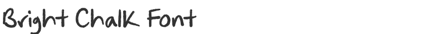 Bright Chalk Font