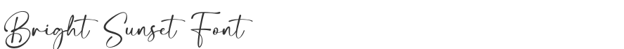 Bright Sunset Font