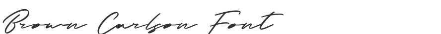 Brown Carlson Font