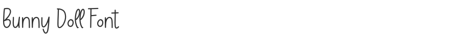 Bunny Doll Font
