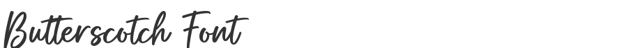 Butterscotch Font