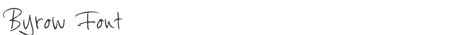 Byrow Font