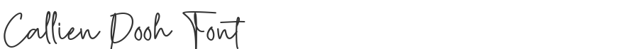 Callien Pooh Font