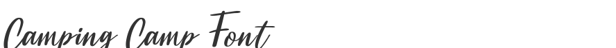 Camping Camp Font
