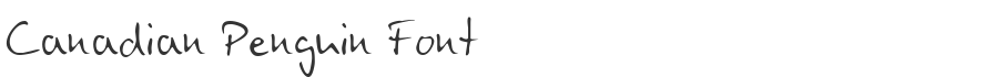 Canadian Penguin Font