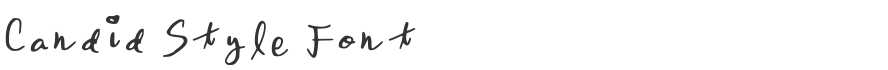 Candid Style Font