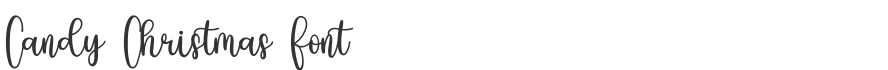 Candy Christmas Font