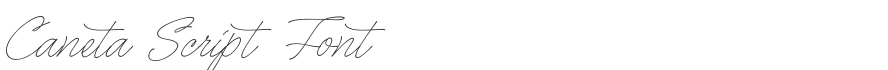 Caneta Script Font