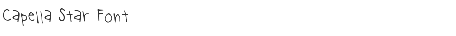 Capella Star Font