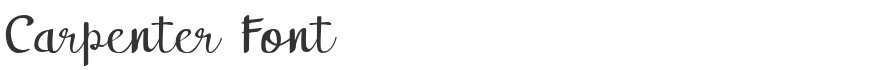 Carpenter Font