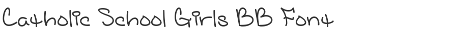 Catholic School Girls BB Font