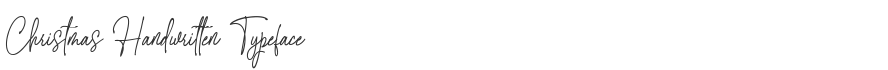 Christmas Handwritten Typeface