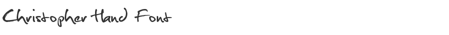 Christopher Hand Font