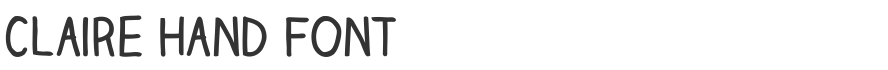 Claire Hand Font