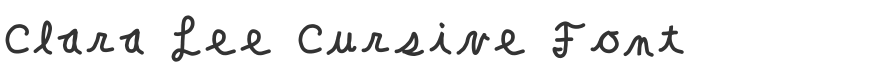 Clara Lee Cursive Font