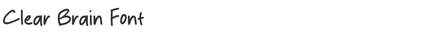 Clear Brain Font