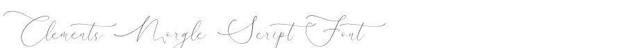 Clements Morgle Script Font