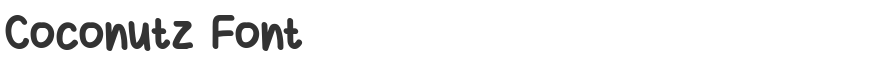 Coconutz Font