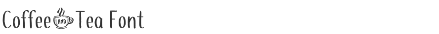 Coffee+Tea Font