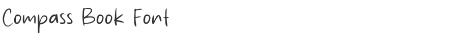 Compass Book Font