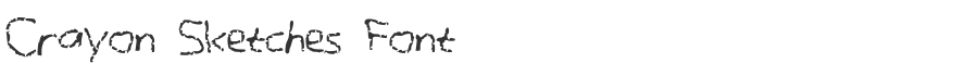 Crayon Sketches Font