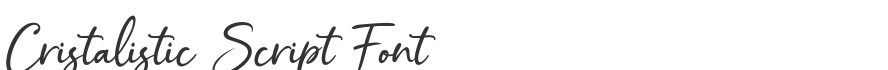 Cristalistic Script Font
