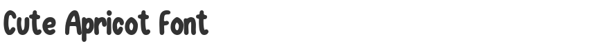 Cute Apricot Font