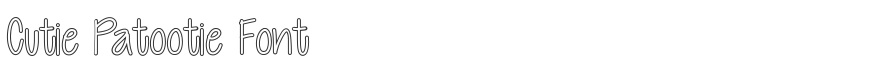 Cutie Patootie Font