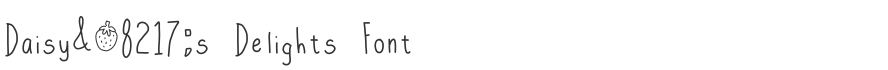 Daisy’s Delights Font
