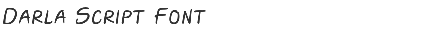 Darla Script Font