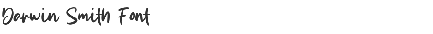 Darwin Smith Font