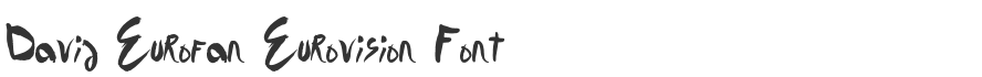 David Eurofan Eurovision Font