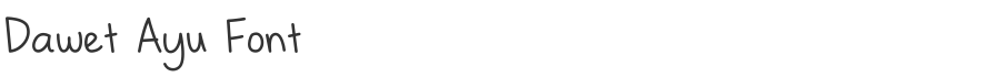 Dawet Ayu Font