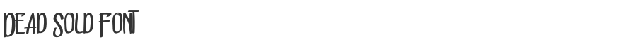 Dead Sold Font